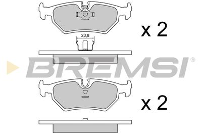 BREMSI BP2599 Тормозные колодки и сигнализаторы  для JAGUAR XJSC (Ягуар Xжск)