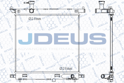 Радиатор, охлаждение двигателя JDEUS M-0190390 для NISSAN NOTE