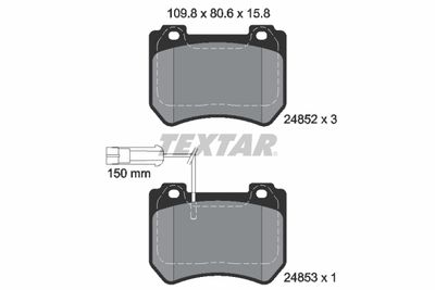 Brake Pad Set, disc brake 2485201