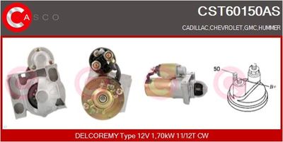 Стартер CASCO CST60150AS для CADILLAC ESCALADE