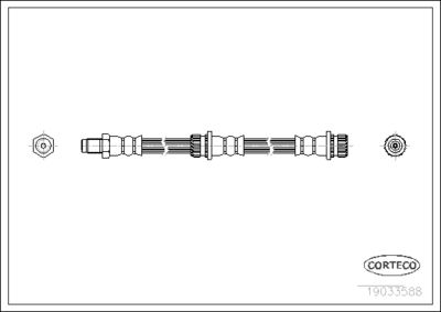 Тормозной шланг CORTECO 19033588 для MITSUBISHI COLT