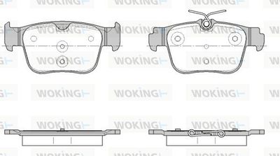 Комплект тормозных колодок, дисковый тормоз WOKING P18453.00 для CUPRA FORMENTOR