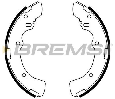 Комплект тормозных колодок BREMSI GF0819 для MITSUBISHI L300