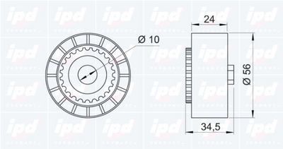 ROLA INTINZATOR CUREA TRANSMISIE IPD 150340 1