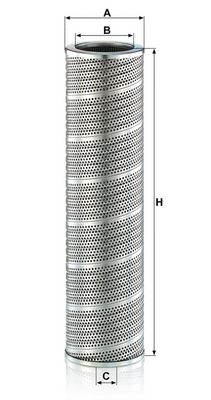 Hydraulisch filter (patroon) past: AGCO R62, R72 BELL B25D, B30D CASE IH 115P, 125CK, 125PB, 921 C HYUNDAI 770-7A INGERSOLL RAND VHP750WCAT KOMATSU 931.1 MASSEY FERGUSON 9790 TEREX TA25