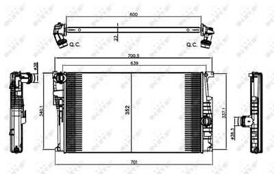 RADIATOR RACIRE MOTOR NRF 58410 3