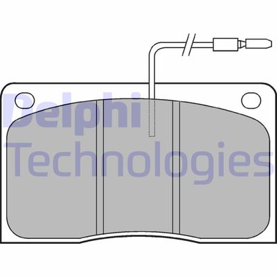 Комплект тормозных колодок, дисковый тормоз DELPHI LP568 для RENAULT MASTER