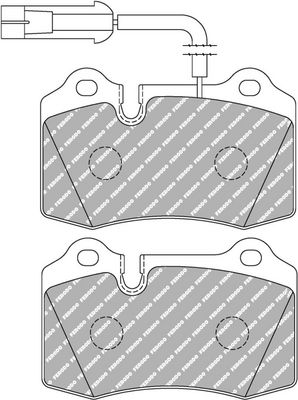 BREMSBELAGSATZ SCHEIBENBREMSE FERODO RACING FDS721