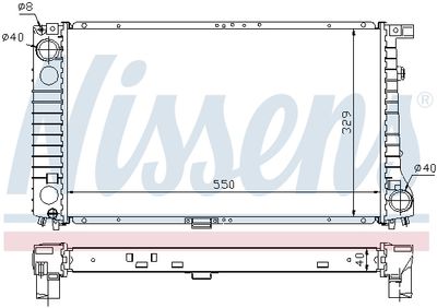 RADIATOR RACIRE MOTOR NISSENS 60757A 4
