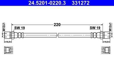 Bromsslang ATE 24.5201-0220.3