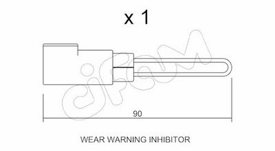 SENZOR DE AVERTIZARE UZURA PLACUTE DE FRANA