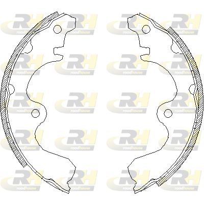 Комплект тормозных колодок ROADHOUSE 4361.00 для TOYOTA STARLET