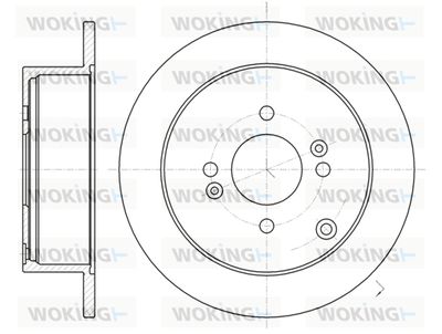 WOKING D61024.00 Тормозные диски WOKING для KIA RIO