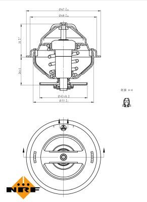 TERMOSTAT LICHID RACIRE NRF 725158 6