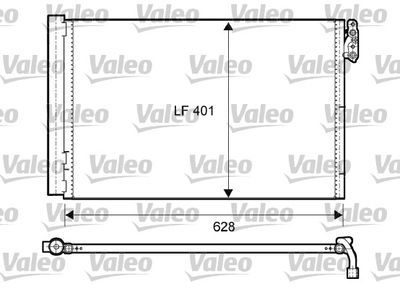 VALEO Condensor, airconditioning (814011)