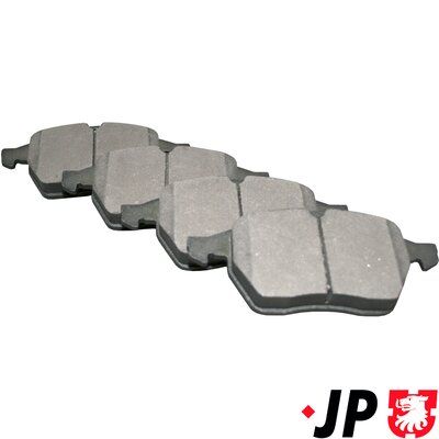 комплект спирачно феродо, дискови спирачки JP GROUP