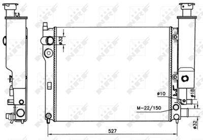 RADIATOR RACIRE MOTOR NRF 58776 4