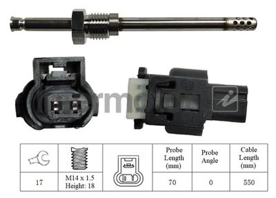 Sensor, exhaust gas temperature Intermotor 27087