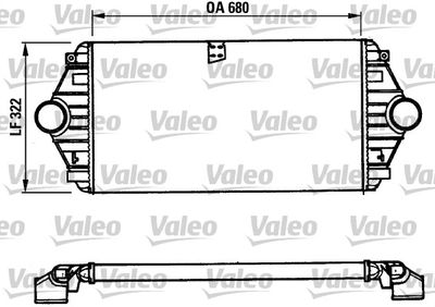 VALEO 816851 Інтеркулер для FIAT (Фиат)