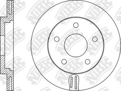 NiBK RN1564 Тормозные диски  для MAZDA 3 (BM, BN) 1.5