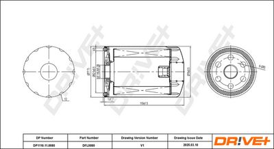FILTRU ULEI DR!VE+ DP1110110080 0