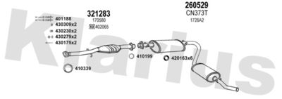 Układ wydechowy KLARIUS 630411E