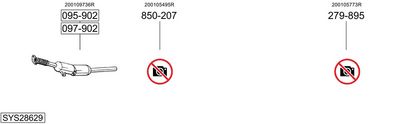 Układ wydechowy BOSAL SYS28629