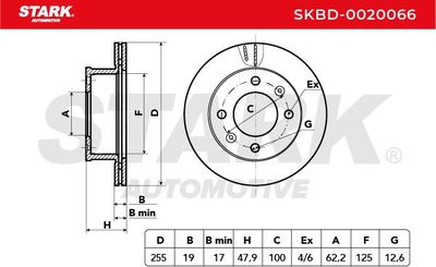 спирачен диск STARK SKBD-0020066