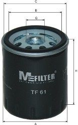 MFILTER TF 61 Масляный фильтр  для PEUGEOT 406 (Пежо 406)