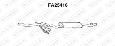 Глушитель выхлопных газов конечный VENEPORTE FA25416 для FIAT TEMPRA