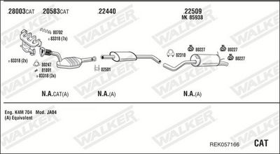 SISTEM DE ESAPAMENT WALKER REK057166