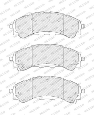 Remblokken set Voor , past: FORD RANGER  FORD USA BRONCO 2.0D/2.7 09.18-