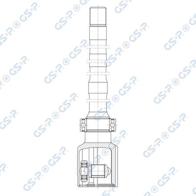 каре комплект, полуоска GSP 602298