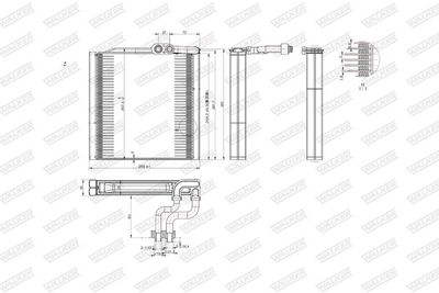 VERDAMPFER KLIMAANLAGE WALKER WEV00146 6