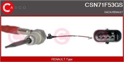 SENZOR TEMPERATURA GAZE EVACUARE