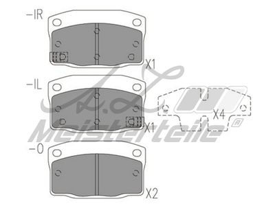 комплект спирачно феродо, дискови спирачки A.Z. Meisterteile AZMT-44-022-2472