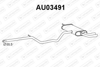 VENEPORTE AU03491 Глушитель выхлопных газов  для AUDI A3 (Ауди А3)