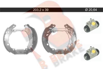 Комплект тормозных колодок R BRAKE 79RBKT0116 для LANCIA YPSILON