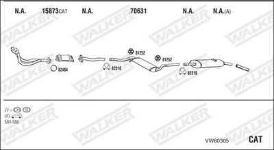 Изпускателна система WALKER VW80305