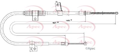 Cable Pull, parking brake APEC CAB1779