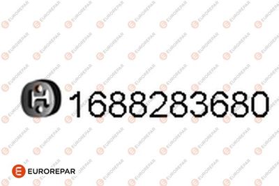 Резиновые полоски, система выпуска EUROREPAR 1688283680 для SEAT ALHAMBRA