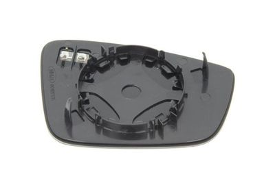 Zijspiegel glas Links (in reliëf, met verwarming, chroom) past: SEAT TOLEDO IV, TOLEDO IV KG3 SKODA FABIA III, RAPID 07.12-03.22