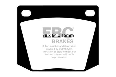 Комплект тормозных колодок, дисковый тормоз EBC Brakes DP4169R для TRIUMPH 1500