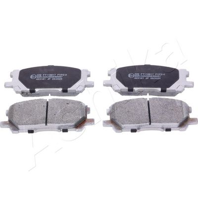 ASHIKA Bremsbelagsatz, Scheibenbremse