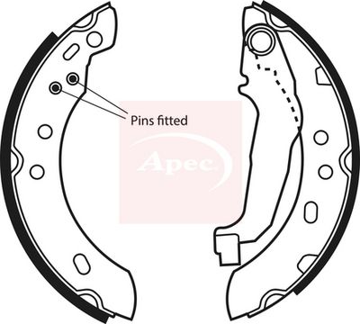 APEC Brake Shoe Set SHU517