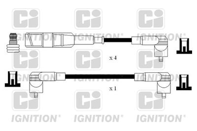 Комплект проводов зажигания QUINTON HAZELL XC1198 для VW PASSAT