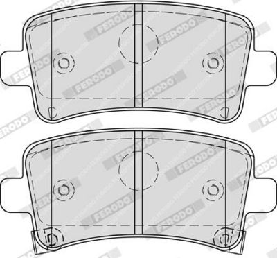 BREMSBELAGSATZ SCHEIBENBREMSE FERODO FDB4252 2