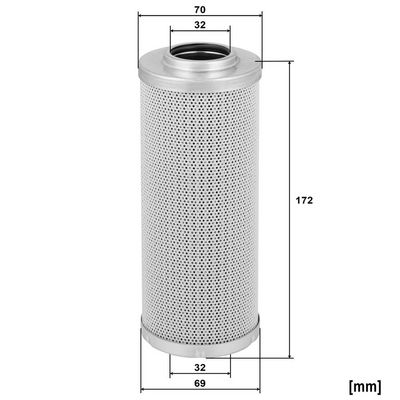 Filtru, sistem hidraulic primar MANN-FILTER HD 725/2