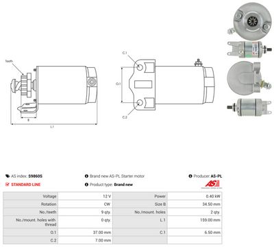 STARTER AS-PL S9860S 4