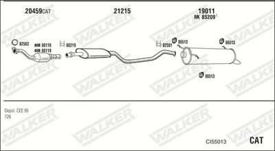 SISTEM DE ESAPAMENT WALKER CI55013